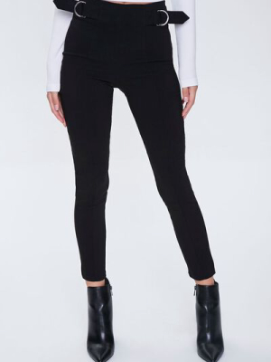 Skinny Waist-tab Ankle Pants