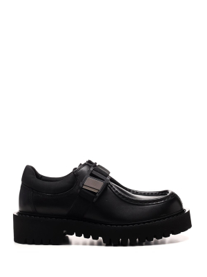 Valentino Vltn Buckle Derby Shoes