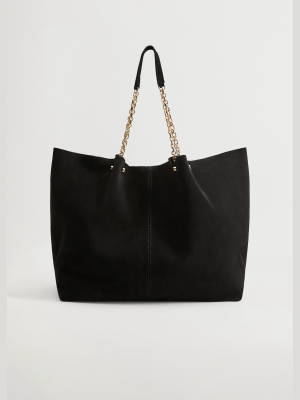 Leather Shopper Bag