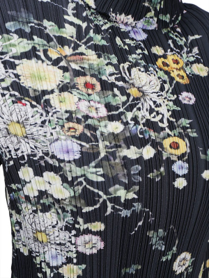 Givenchy Floral Pleated Dress