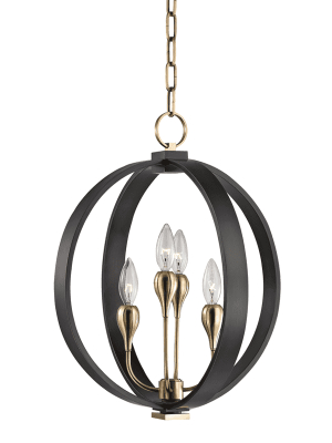 Dresden 4 Light Chandelier Aged Old Bronze