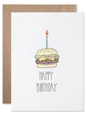 Burger Birthday Card