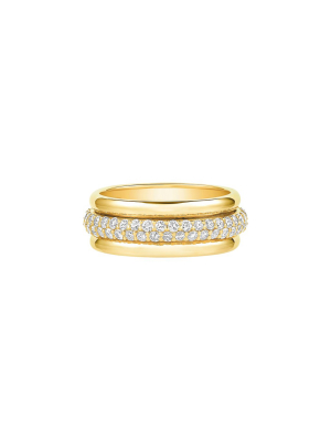 Orbit Diamond Ring - Yellow Gold