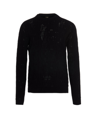 Fendi Ff Vertigo Motif Jacquard Jumper