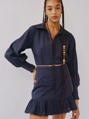 Elliatt Coba Embroidered Shirt Dress