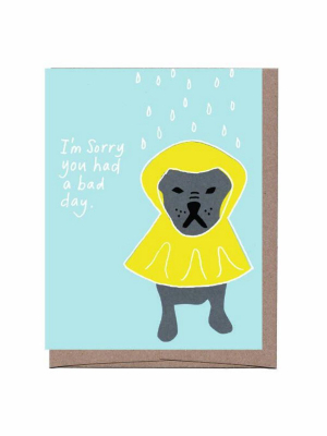 Dog Raincoat Card