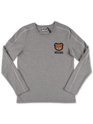 Moschino Kids Teddy Crewneck Long-sleeve Top