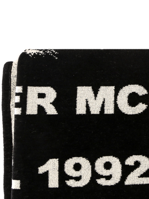 Alexander Mcqueen Logo Beach Towels