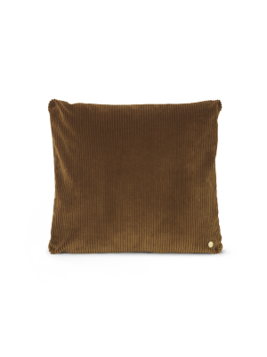 Corduroy Cushion In Golden Olive