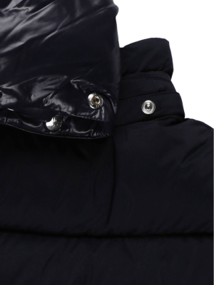 Moncler Enfant Logo Patch Hooded Down Jacket