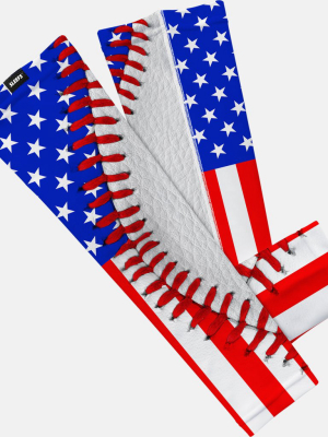 Baseball Lace Usa Arm Sleeve
