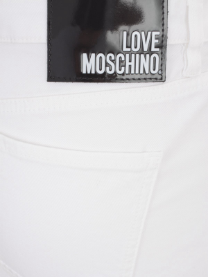 Love Moschino Cropped Flared Jeans