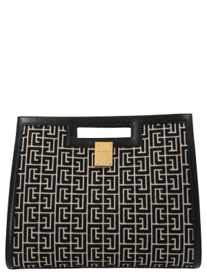 Balmain 1945 Monogram Jacquard Tote Bag