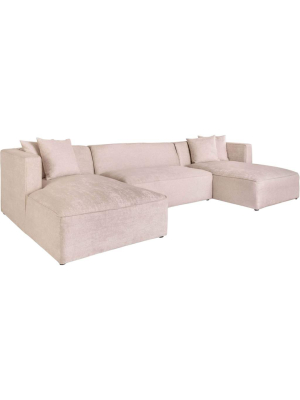 Haven Sectional, Champagne Twill