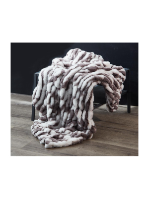 Lily Ny Jacquard Rabbit Throw