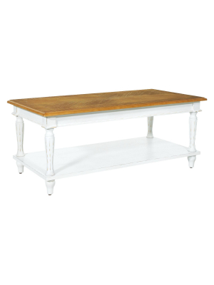 Medford Coffee Table Distressed White - Osp Home Furnishings