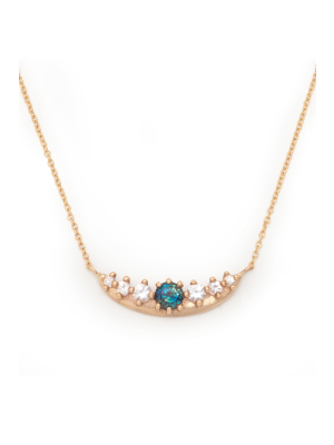 Valley Rose Boreal Crescent Necklace
