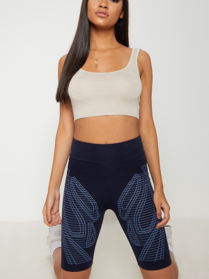 Basic Stone Scoop Neck Crop Top