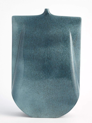 Global Views Kimono Vase Tall - Teal