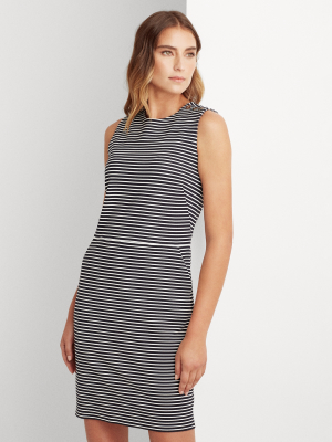 Button-trim Ponte Dress