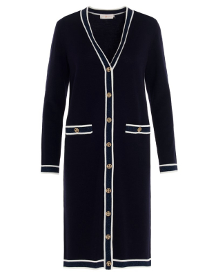 Tory Burch Madeline Longline Cardigan