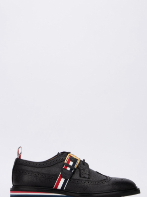 Thom Browne Rwb Webbing Brogue Shoes