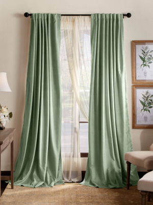 Set Of 2 Lucca Velvet Blackout Curtain Panels - Martha Stewart