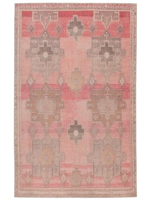 Vibe By Jaipur Living Faron Medallion Pink/ Tan Area Rug (5'x7'6")