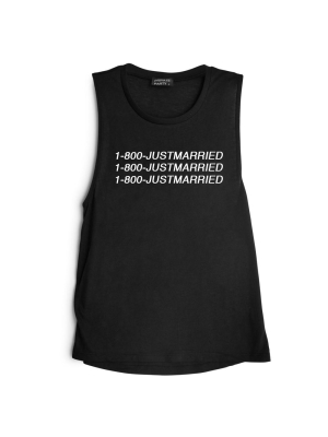 1-800-justmarried [muscle Tank]