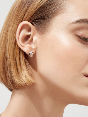 Effy Signature 14k Rose Gold Diamond And Tsavorite Stud Earrings, 0.49 Tcw