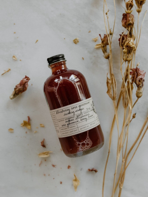 Stone Hollow Farmstead Blueberry Rose Geranium Drinking Vinegar