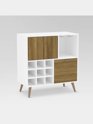 Alpine Bar Cabinet Walnut - Chique