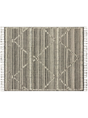 Ivory/ Charcoal Iman Rug