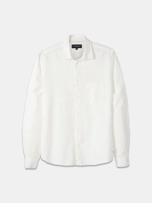 Gloverall Overdyed Oxford Overshirt White