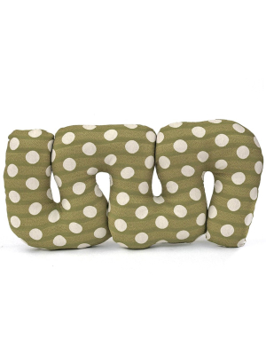 Green Grapes Squiggle Pillow By Rose Greenberg