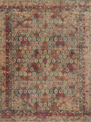 Loloi Javari Rug - Slate/berry