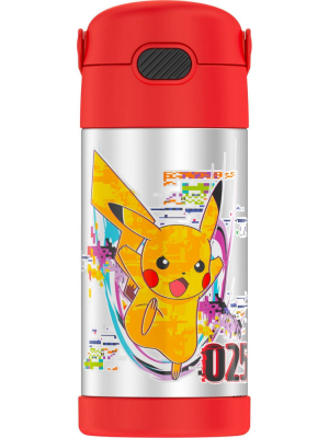 Thermos Pokémon 12oz Funtainer Water Bottle With Bail Handle - Red