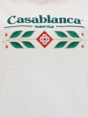 Casablanca Logo Embroidered Hoodie