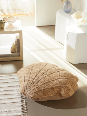 Seashell Jute Floor Pillow