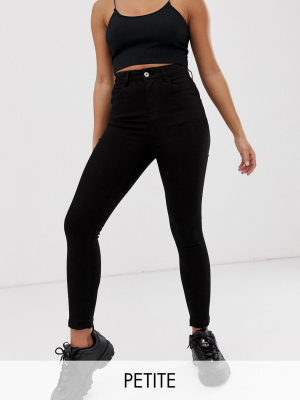 Collusion Petite X001 Skinny Jeans In Black