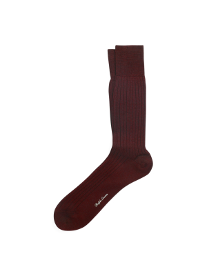 Rib-knit Cotton Trouser Socks