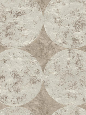 Fulton Wallpaper In Brown And Gold From The Metalworks Collection By Seabrook Wallcoverings