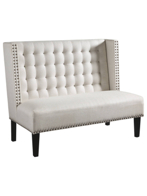 Beauland Accent Bench With Tufted Back Ivory - Signature Design By Ashley