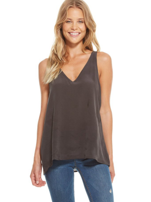 Silk Basics Strappy Back Double V Tank