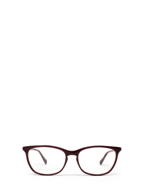 Gucci Eyewear Oval Frame Glasses