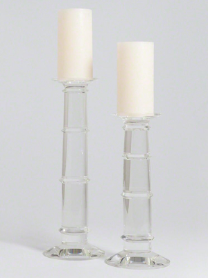 Global Views Ice Pillar Candle Holder