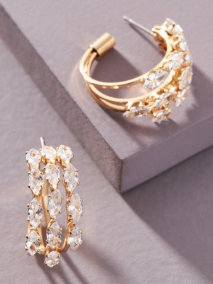 Agnetta Huggie Hoop Earrings