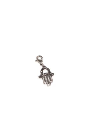 Pave Hamsa Clasp Charm