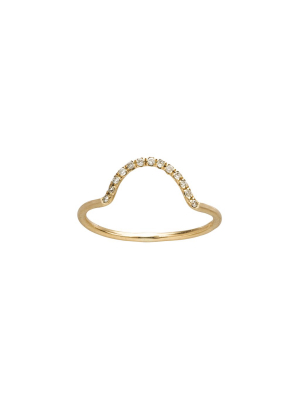 Micropave Small Arc Ring