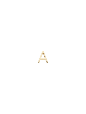 Gold Letter A Charm